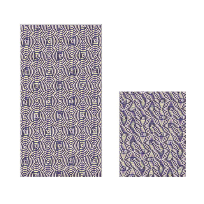 Mijölnir Juego de alfombras de baño Beige, lila y morado (2 piezas) Mijölnir Juego de alfombras de baño Beige, lila y morado (2 piezas)